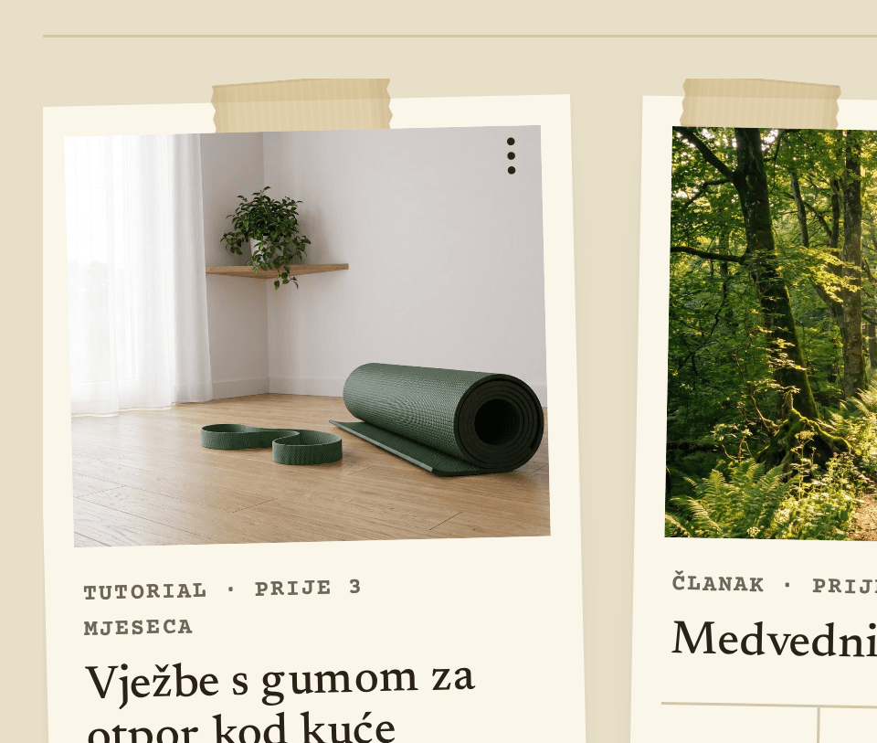 Dvije kartice podsjetnika sa spremljenim člancima i vremenom otkad čekaju.